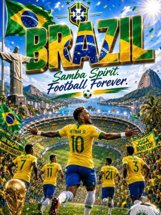 #footballfanculture 
🇧🇷⚽ 
🇧🇷⚽ Brazil Football Fan Culture – Where Football is a Way of Life

Brazil is known as the home of football, where the sport is deeply woven into everyday life. From the beaches of Rio de Janeiro to the streets of São Paulo, football brings people together with unmatched passion, music, and celebration.

🎉 What Makes Brazilian Football Fans Unique?

🥁 Samba & Stadium Atmosphere
Brazilian supporters create an unforgettable matchday experience with samba drums, singing, dancing, and colorful celebrations from kickoff to the final whistle.

💛 Yellow & Green Pride
Fans proudly wear the iconic yellow jersey, wave Brazilian flags, and fill stadiums with energy and national pride.

🎭 Creative Chants & Giant Flags
Massive banners, club scarves, smoke effects, and non-stop chants turn every match into a spectacular festival.

🌍 Football Everywhere
From professional stadiums to beaches, parks, and neighborhood streets, football is played and celebrated across the country every day.

🏟️ Best Cities for Football Fans

· 🌴 Rio de Janeiro
· 🌆 São Paulo
· 🌞 Salvador
· 🌊 Recife
· 🌿 Belo Horizonte
· 🌇 Porto Alegre
· 🌺 Brasília

🍽️ Matchday Food

Don't miss these Brazilian favorites:

· 🍖 Churrasco (Brazilian BBQ)
· 🧀 Pão de Queijo
· 🥟 Coxinha
· 🍛 Feijoada
· 🥥 Fresh Coconut Water & Tropical Juices

🎶 Football & Carnival Spirit

Football in Brazil is filled with music, dancing, and joy. Every goal is celebrated like a festival, creating one of the most exciting sporting atmospheres in the world.

💰 Estimated Travel Budget

· 💵 Budget Traveller: US$60–100/day
· 🏨 Mid-Range: US$120–200/day
· 🌟 Luxury: US$250+/day

📅 Best Time to Visit

⚽ April to December – Domestic football season with exciting league matches.

☀️ May to September – Pleasant weather for sightseeing and football travel in many regions.

❤️ Why Every Football Fan Should Visit Brazil

Brazil offers more than football—it offers passion, culture, music, beautiful beaches, and unforgettable matchday experiences. Whether you're watching a top-flight game or joining locals for a beach football match, you'll feel the heartbeat of the beautiful game.

Pack your jersey, join the samba rhythm, and experience the magic of Brazilian football! 🇧🇷⚽🔥
#footballmatchfoodmap  #brazil  #sambaspirit  #maracana  #brazilfootball  #worldcup  #riodejaneiro  #footballculture  #footballtravel  #jogabonito 