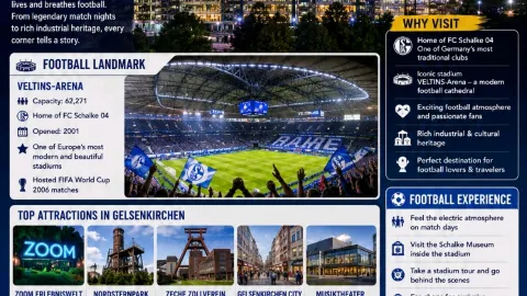 🇩🇪⚽🇩🇪⚽ ゲルゼンキルヒェン – FIFAワールドカップ2026 サッカーのランドマーク - ドイツの伝説的なサッカー都市&シャルケの情熱のホーム! 🏟️ — traveler post in エッセン