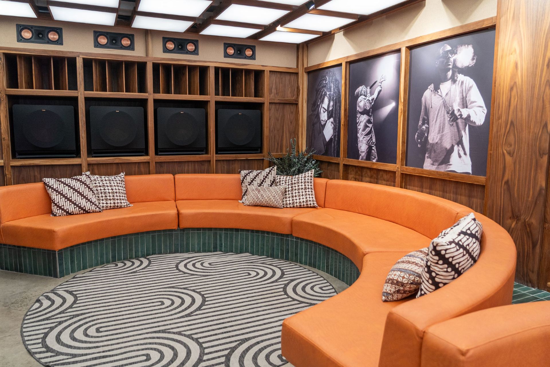 Inside Tuff Gong's Lounge, Drum Room, and Studio Spaces