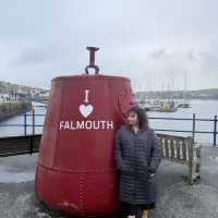 “Experience Relaxation and Scenic Charm at the ‘I Love Falmouth’ Bollard”