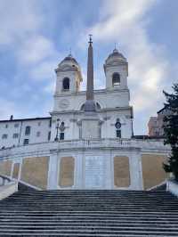 Springing up the Spanish Steps!