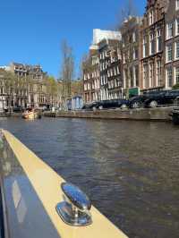 Beautiful view of Amsterdam canals