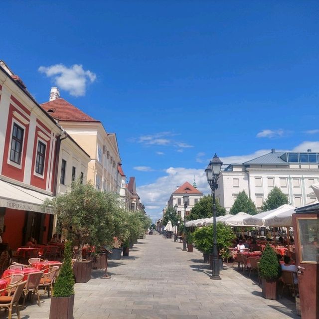 Győr, the city center is nice