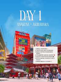 🌸Tokyo Must-Visit Spots: Perfect 4-Day Itinerary for First-Timers🌸