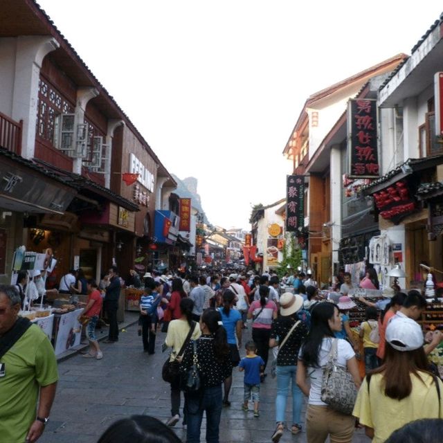 Busy Shopping Street in Yangshou🇨🇳