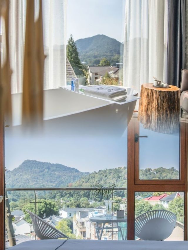 在四眼井，入住杭州西湖茗白山景民宿，俯瞰山色湖影