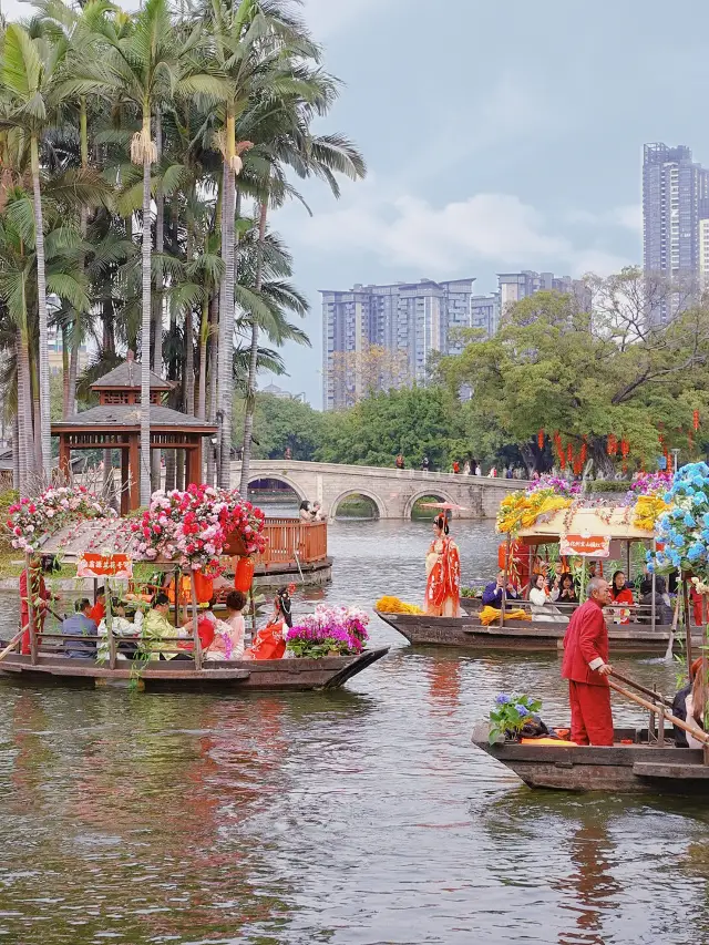 The 2024 Liwan Water Flower Market has started! The Cantonese New Year atmosphere is so strong