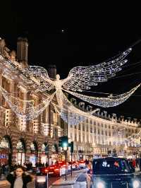 倫敦攝政街天使燈亮了，聖誕節還會遠嗎。