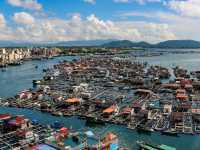 The floating fishing Village