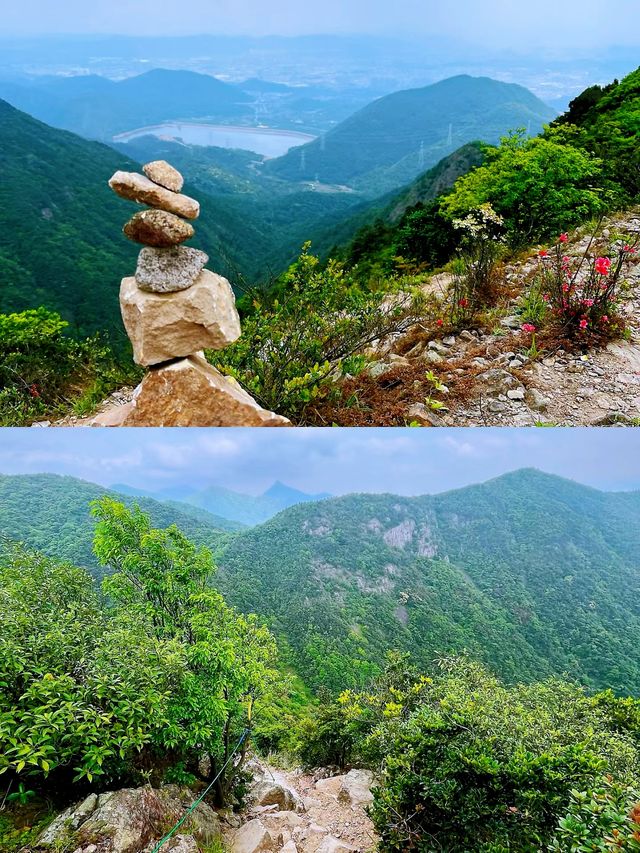 攀登東莞地標建築——銀瓶山一覽眾山小。