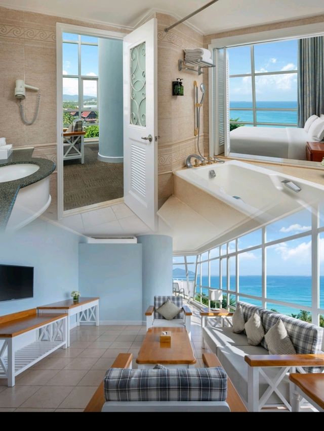 海景的美麗景色--三亞銀泰陽光度假酒店