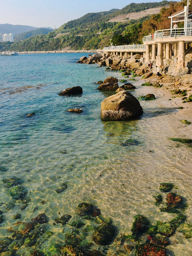深圳市背仔角：沙灘與海的浪漫交響#