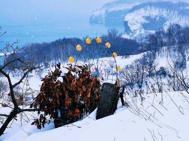冬日小樽必打卡！祝津展望台的夢幻雪景