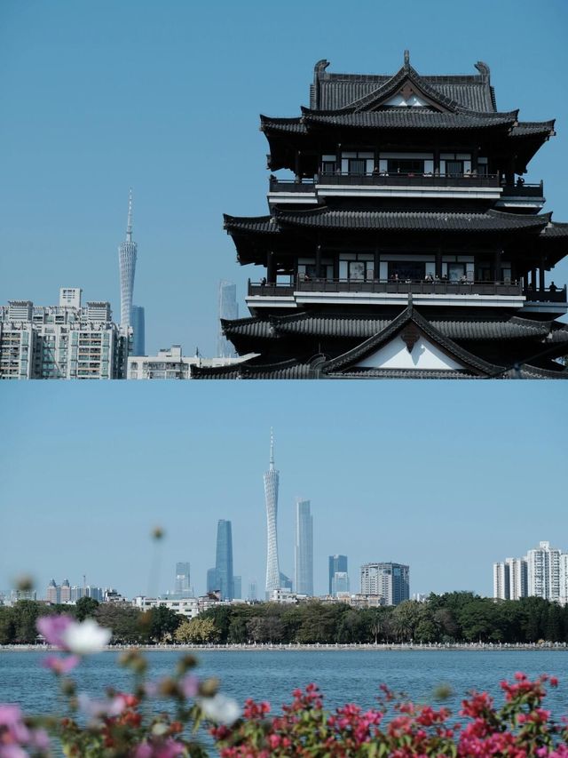 我用手機拍到的廣州塔～