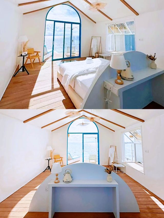 仙本那新開皇家水上屋！聖托里尼風格獨立別墅，開門即可跳海浮潛