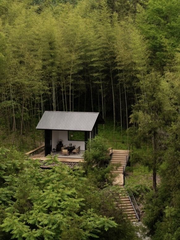 樂山秘境木屋，遭遇100%山野