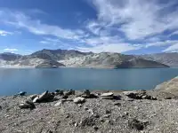 塔縣回喀什偶遇白沙湖封神路段,缺場雪!