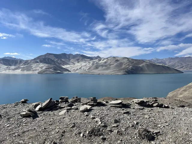 塔縣回喀什偶遇白沙湖封神路段,缺場雪! 塔縣回喀什偶遇白沙湖封神路段,缺場雪!