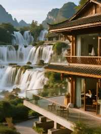 暖冬貴州親子遊瀑布懸崖民宿,帶娃住進24℃的夏天