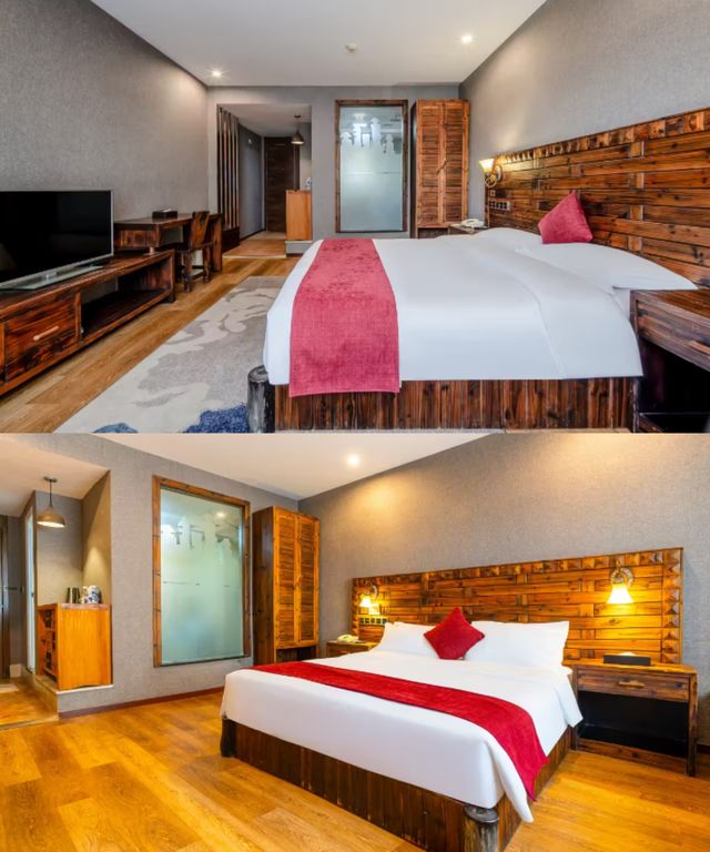 紅白對比床房太出片了 紅白對比床房太出片了