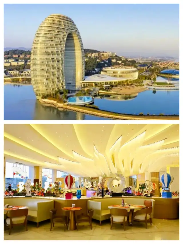 This is not an office building but the Moon Hotel in Huzhou, stylish and grand!