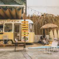🏖 คาเฟ่สไตล์ Beach Club อยู่แค่ #เมกาบางนา 