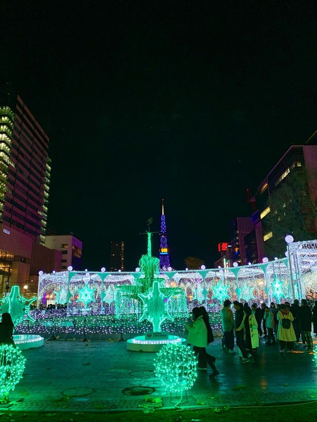 北海道　札幌観光　札幌ホワイトイルミネーション最高だったぞ！
