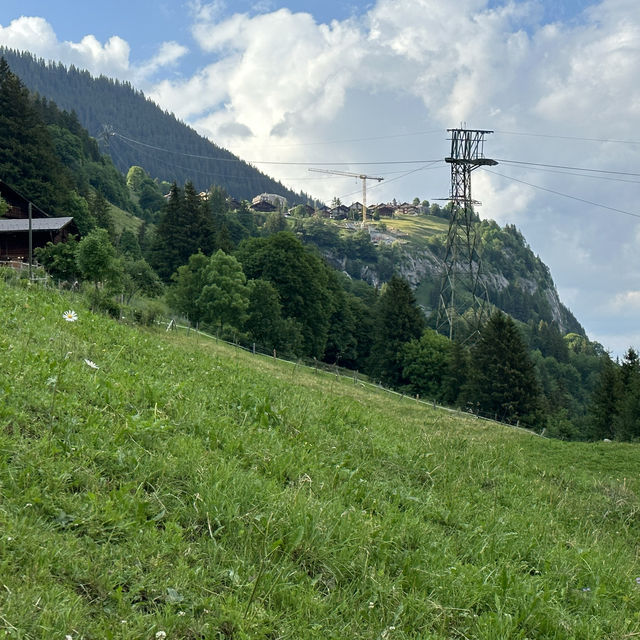 Small traffic free village in Switzerland
