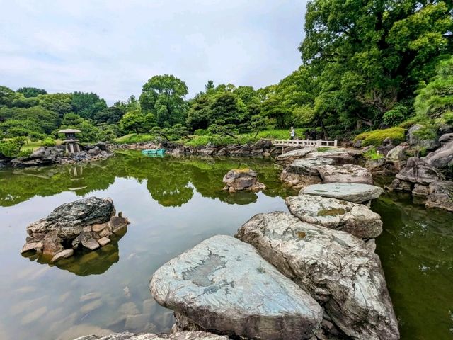 日本東京-靜謐清幽的名石山水園邸：清澄庭園