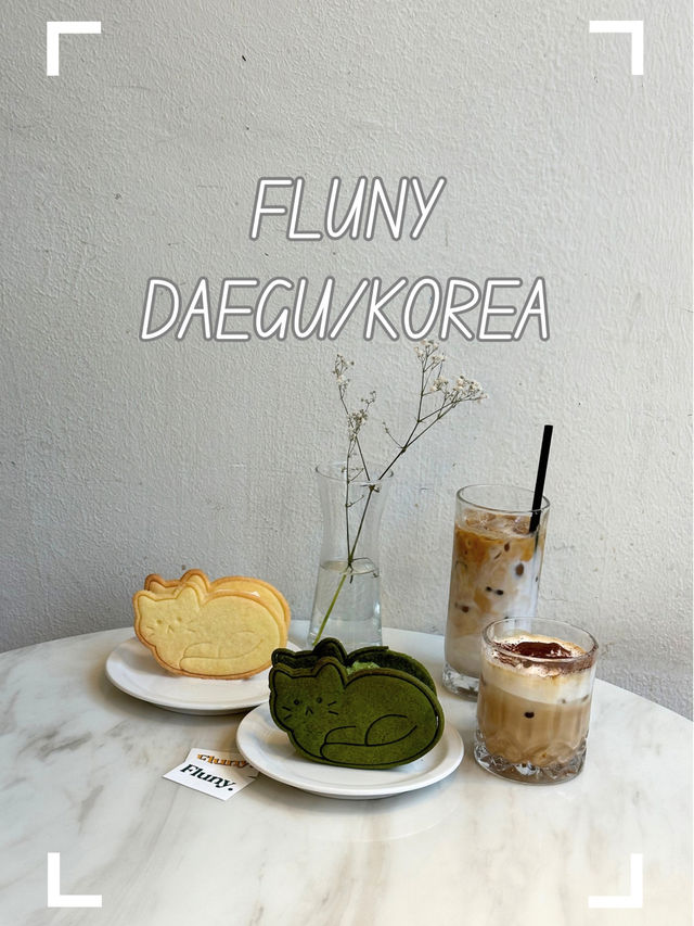 【韓国/大邱/カフェ】ネコちゃんジェラートサンドがかわいい！カフェ🍨