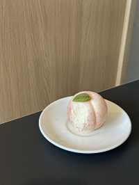 【韓国/大邱/カフェ】可愛いくて不思議な桃デザートカフェ🍑