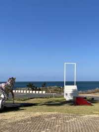 韓国　チェジュ島にあるエメラルドグリーンの海岸🗿