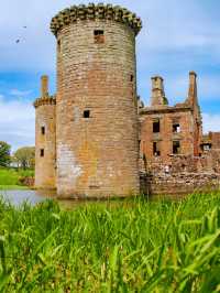 Spring Serenity: Relaxing on the Meadow at Caerlaverock Castle