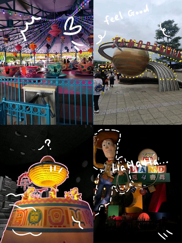 香港迪士尼樂園：夜晚的城堡投影太夢幻了