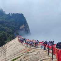 One day in Huashan mountian  
