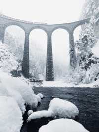 The Landwasser Viaduct: A Winter Marvel in Switzerland