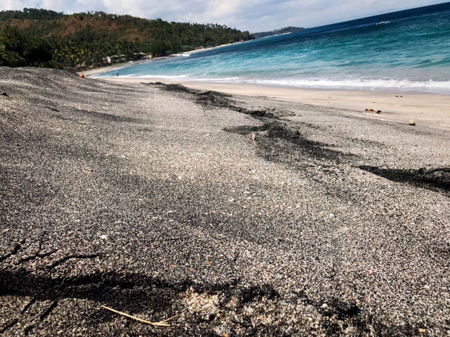 Black sand beach 