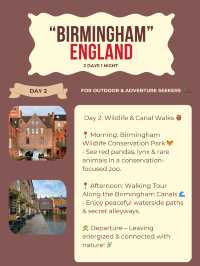 Birmingham itinerary 