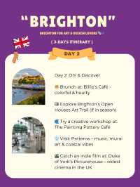 Brighton 3-days itinerary 💗
