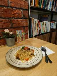 Book Café with Personality + Pasta!