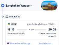 MAI from Bangkok to Yangon