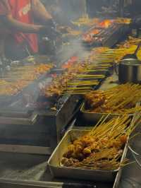 The Heartbeat of Satay Street on a Busy Weekend