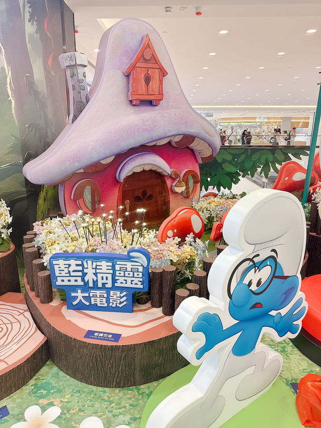 尖咀海港城！藍精靈打卡位！勁可愛😍