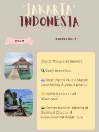🇮🇩 Jakarta Itinerary 14: Nature & Green Escape 🌳🌊
