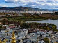 송찬림사 정상에서 내려다본 자연의 모습