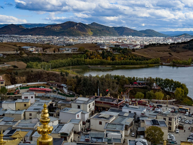 송찬림사 정상에서 내려다본 자연의 모습