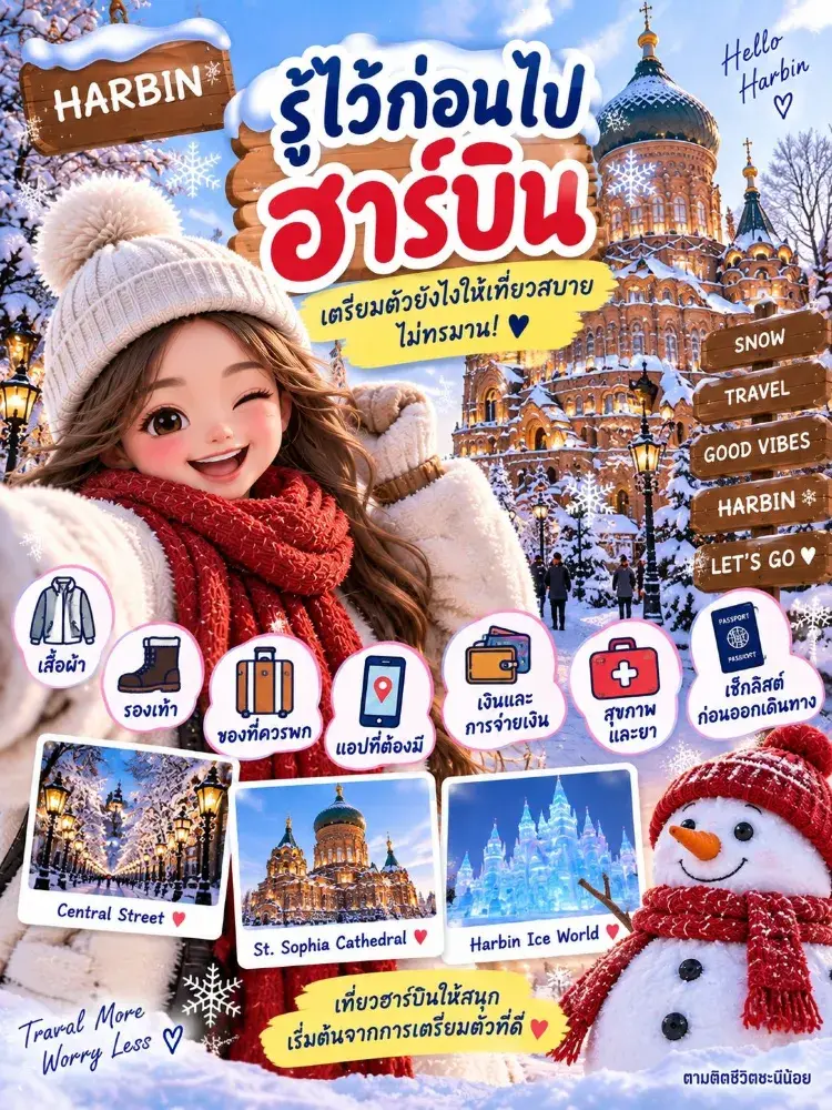 【保存版】ハルビン旅行前に確認！出発直前チェックリスト❄️✈️
