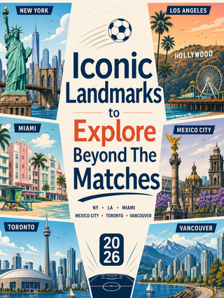 Iconic Landmarks to Explore Beyond The Matches🇺🇸🇲🇽🇨🇦