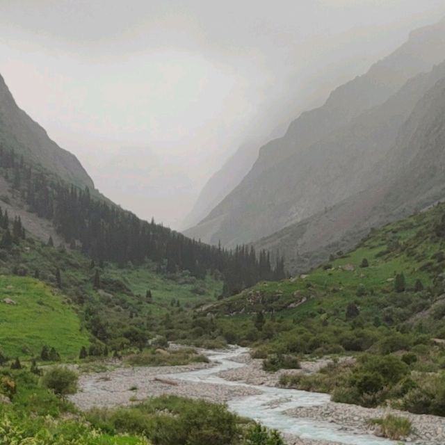 Into the mist of Ala Archa Nationak Park