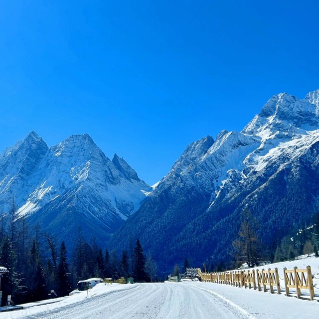 四姑娘山遇見雪山